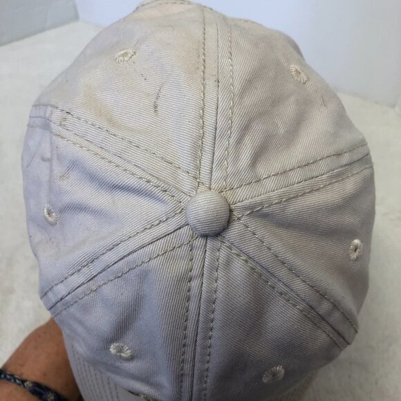 Bushnell Beige Cotton Adjustable Baseball Hat Cap Unisex - Picture 6 of 8
